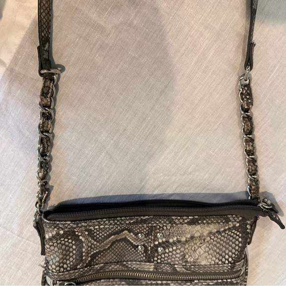 Nicole Miller Snake Skin Print Crossbody Bag – Excellent Condition - Picture 9 of 13